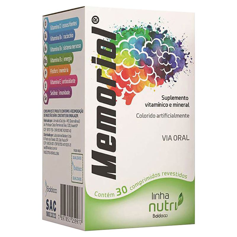 Vitamina-Memoriol-Baldacci-Com-30-Comprimidos