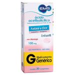 Analgesico-acido-Acetilsalicilico-EMS-1oomg--Com-3o-Comprimidos