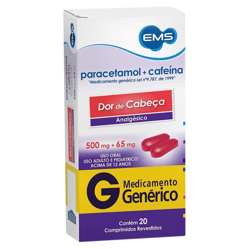 Analgesico-Paracetamol--Cafeina-EMS--Com-2o-Comprimidos