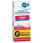 Antialergico-Maleato-de-Dexclorfeniramina-EMS-2mg--Com-2o-Comprimidos