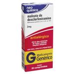 Antialergico-Maleato-de-Dexclorfeniramina-Neo-Quimica-2mg--Com-2o-Comprimidos