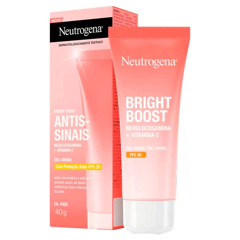 Hidratante Facial Neutrogena Bright Boost FPS30 40g - Coop Drogaria