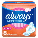 Absorvente-Externo-Always-Super-Protecao-Cobertura-Suave-com-Abas-Com-8-Unidades