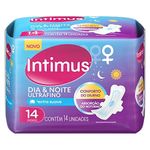 Absorvente-Externo-Intimus-Dia-e-Noite-Ultrafino-Cobertura-Suave-com-Abas-Com-14-Unidades