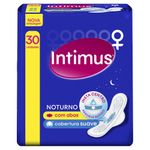 Absorvente-Externo-Intimus-Noturno-Cobertura-Suave-com-Abas-Com-30-Unidades
