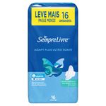 Absorvente-Externo-Sempre-Livre-Adapt-Plus-Cobertura-Suave-com-Abas-Com-16-Unidades