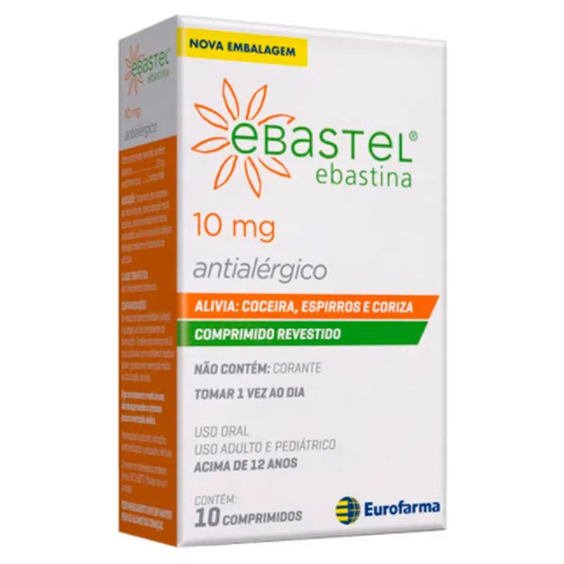 Antialergico-Ebastel-Eurofarma-10mg--Com-10-Comprimidos