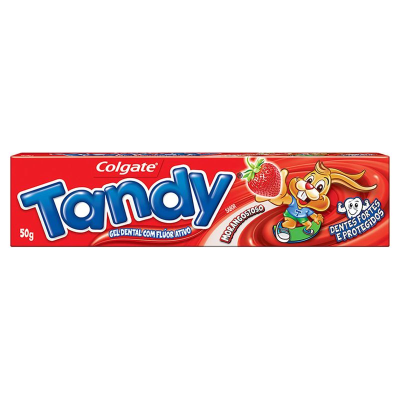 Creme-Dental-Infantil-Tandy-Morango-50g