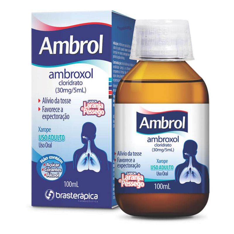 Ambrol Brasterapica Infantil 15mg Xarope 100ml - Coop Drogaria