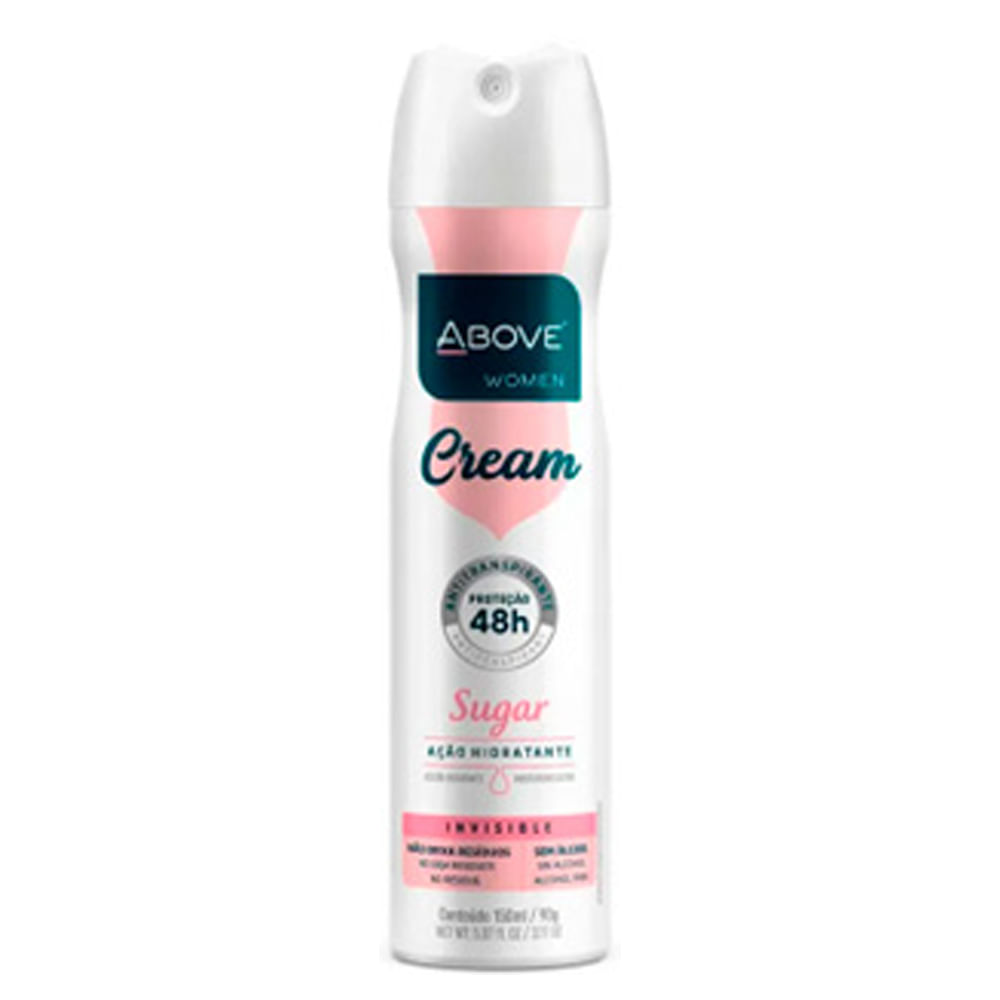 Desodorante Aerossol Feminino Above Cream Sugar 150ml - Coop Drogaria