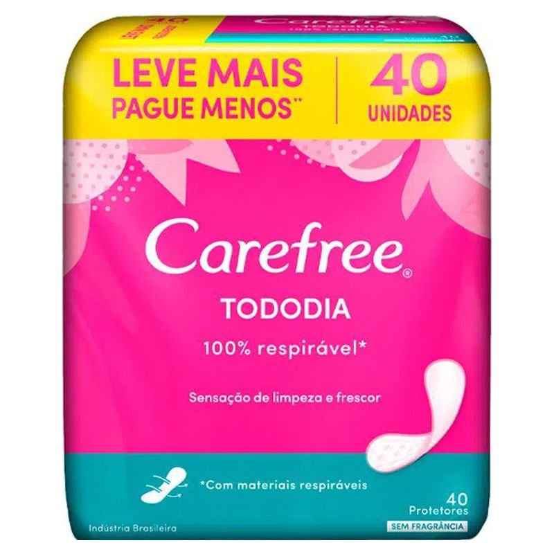 Protetor-Diario-Carefree-Todo-Dia-Sem-Perfume-Com-40-Unidades