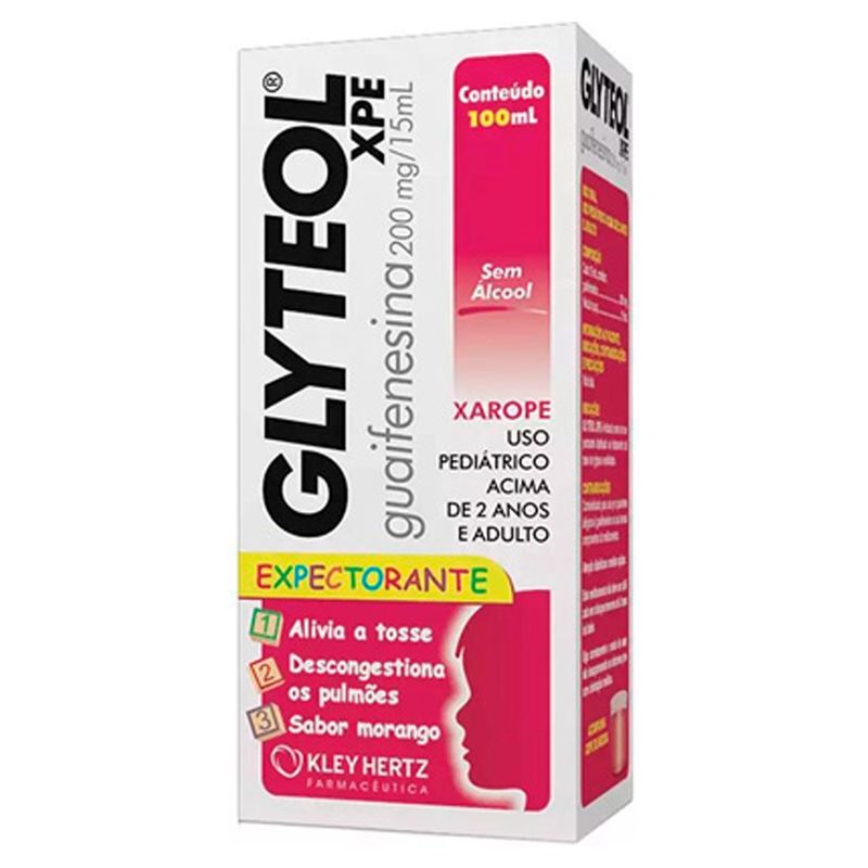 Xarope-Glyteol-Xpe-Kley-Hertz-Pediatrico-Morango-100ml