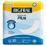 Absorvente-Geriatrico-Bigfral-Regular-Plus-Tamanho-unico-Com-20-Unidades