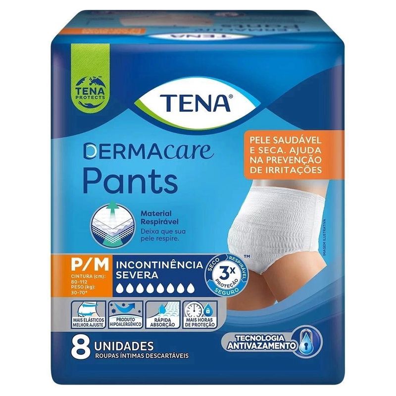 Roupa-intima-Tena-Pants-Dermacare-Tamanho-P-Com-8-Unidades