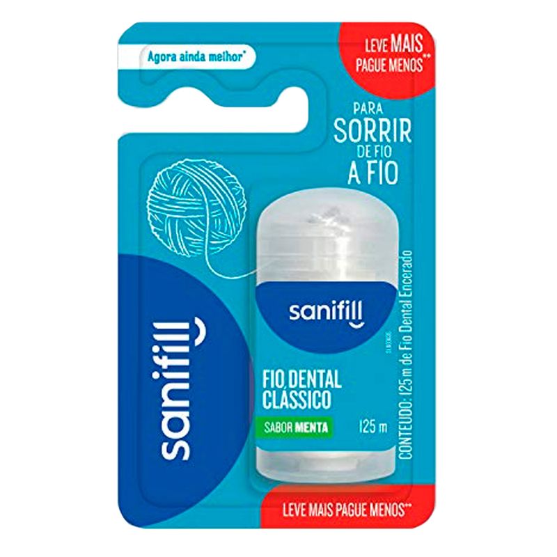 Fio-Dental-Sanifill-Classico-Menta-125M