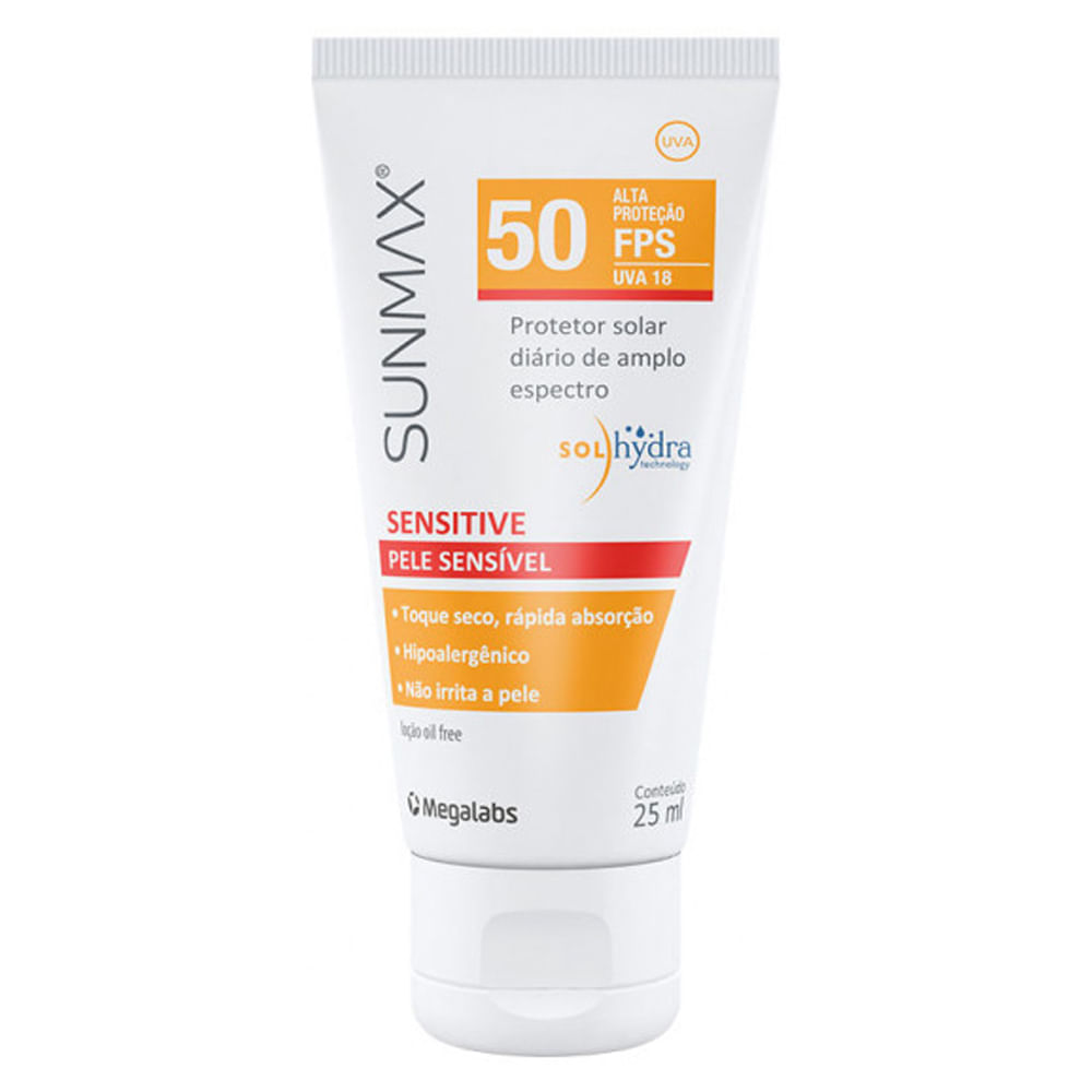 Protetor Solar Sunmax Sensitive FPS50 25ml - Coop Drogaria