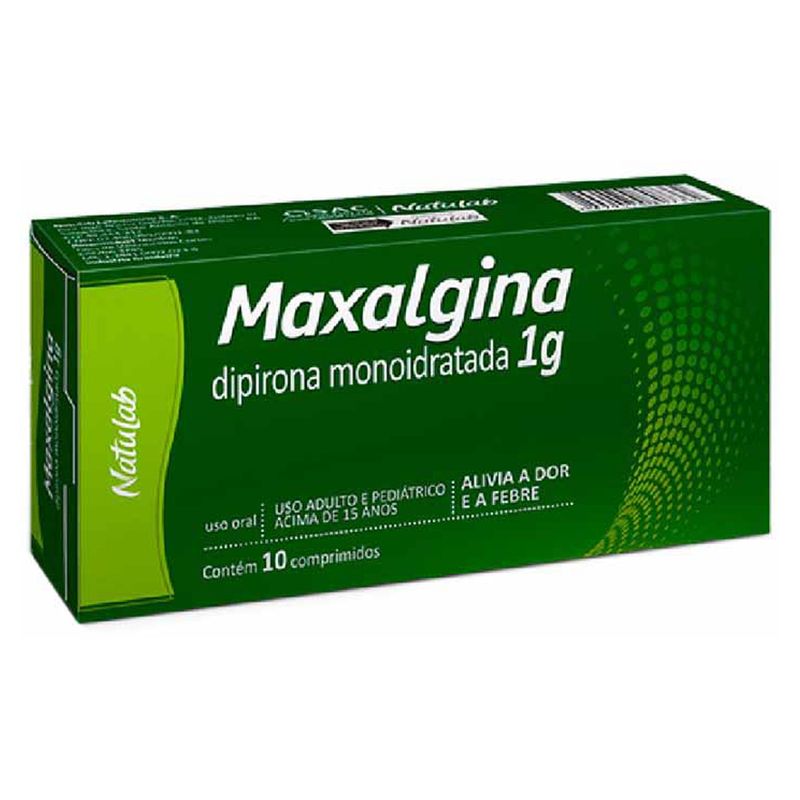 Analgesico-Maxalgina-Natulab-1g-Comprimidos-Com-10-Comprimidos