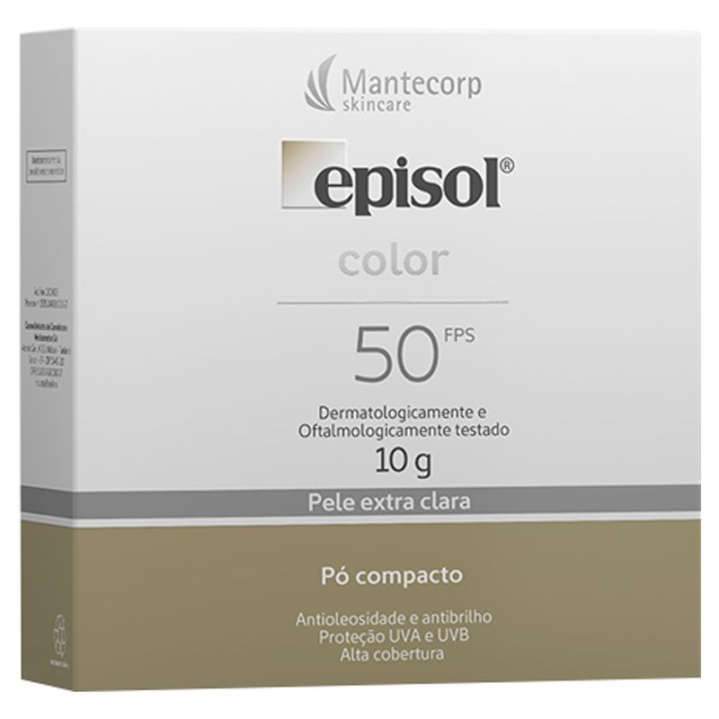 Po-Compacto-Mantecorp-Episol-Color-com-Protetor-Solar-Pele-Extra-Clara-FPS50-10g