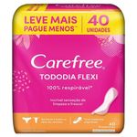 Protetor-Diario-Carefree-Todo-Dia-Flex-sem-Abas-sem-Perfume-Com-40-Unidades