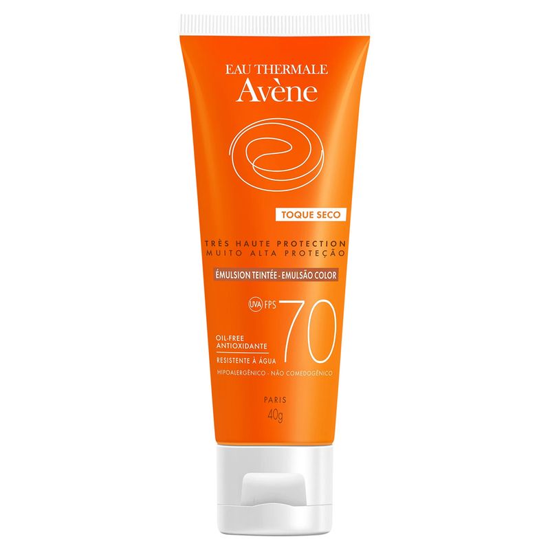 Protetor-Solar-Facial-Avene-Emulsao-Toque-Seco-Com-Cor-FPS70-40g