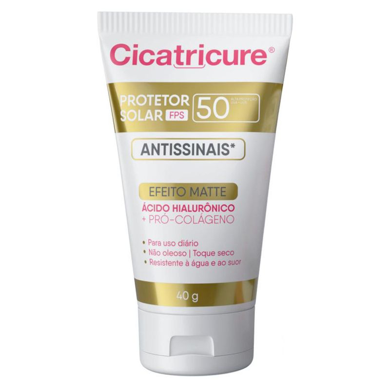 Protetor-Solar-Facial-Cicatricure-Anti-Sinais-Efeito-Matte-FPS50-40g