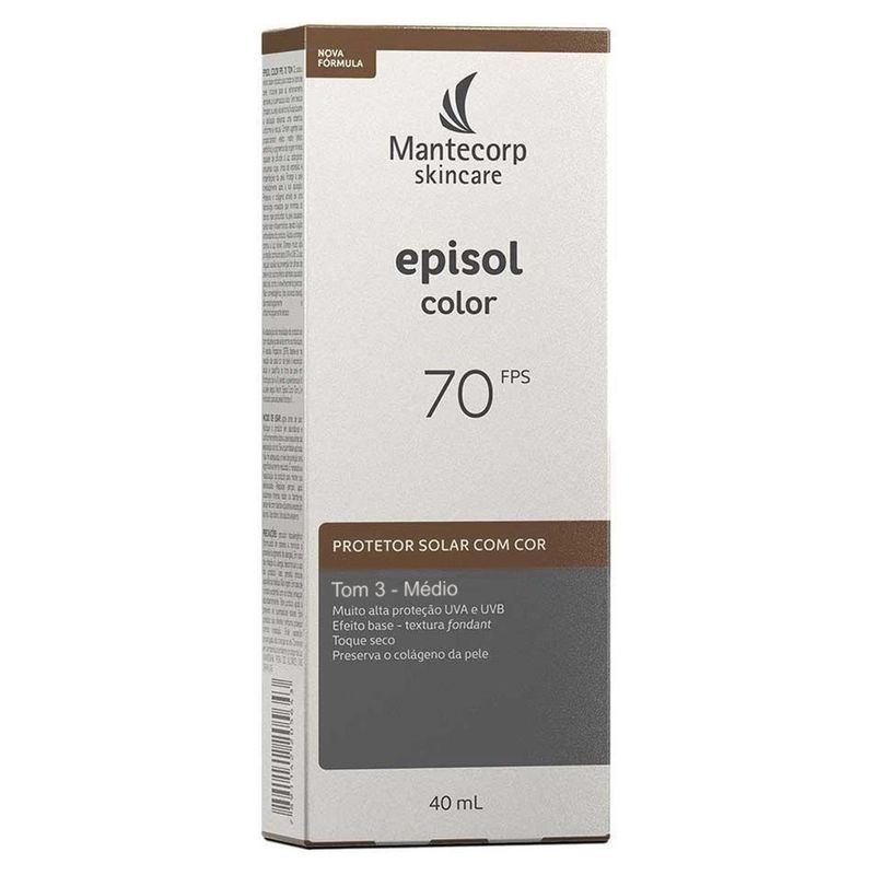 Protetor-Solar-Facial-Mantecorp-Episol-Color-Tom-3-Medio-FPS70-40ml