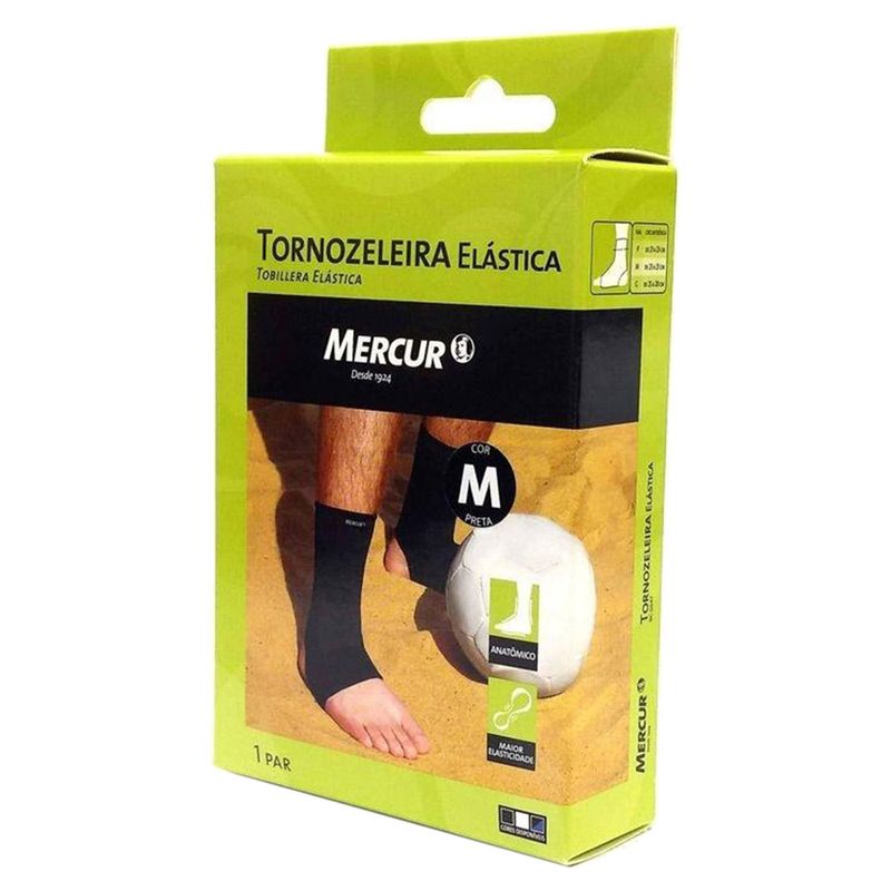 Tornozeleira-Mercur-Elastica-Preta-Tamanho-M