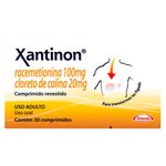 Medicamento-Estomacal-Xantinon-Uniao-Quimica-Com-30-Comprimidos