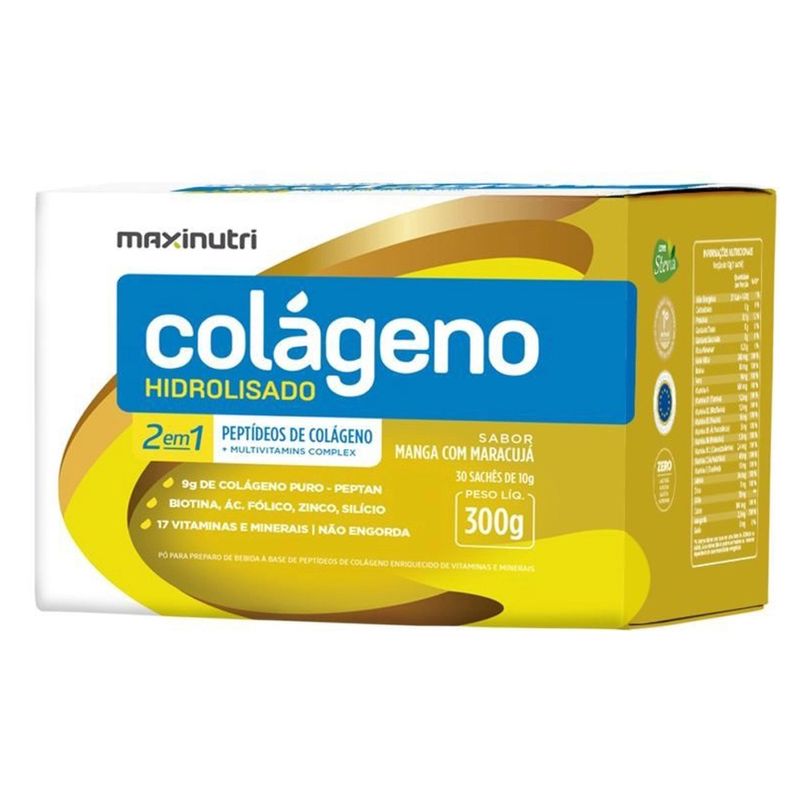 Vitamina-Colageno-Hidrolisado-Maxinutri-Manga-e-Maracuja-Com-30-Saches