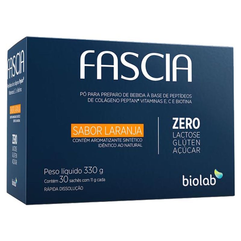 Vitamina-Fascia-Biolab-Sabor-Laranja-330g--Com-30-Saches