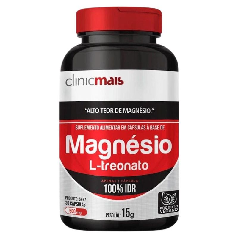 Vitamina-Magnesio-L-Treonato-ClinicMais-500mg--Com-30-Capsulas