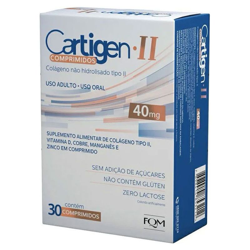 Suplemento-Alimentar-Cartigen-II-Farmoquimica--Com-30-Comprimidos