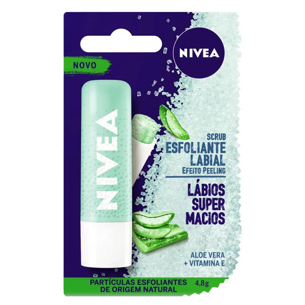 Esfoliante Labial Nivea Scrub Aloe Vera 4,8g Coop Drogaria