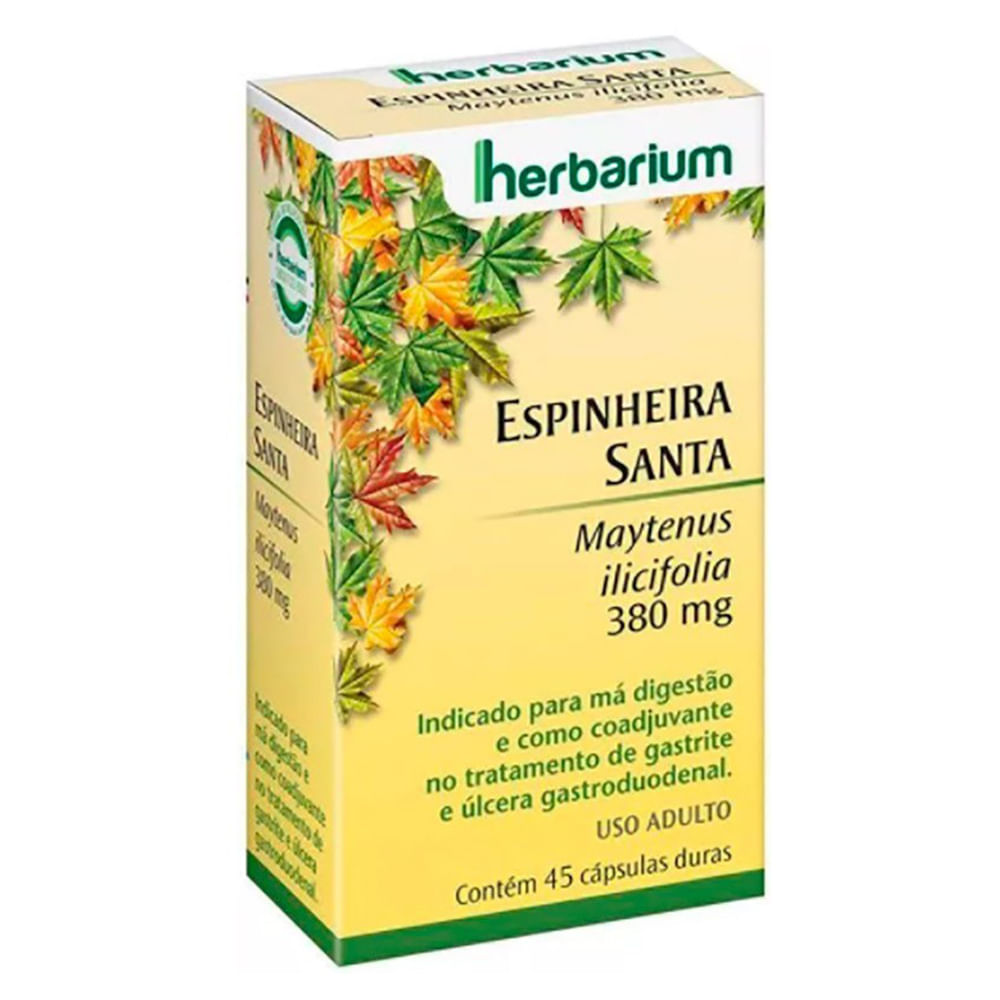 Espinheira Santa Herbarium | Com 45 Cápsulas - Coop Drogaria