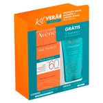 Kit-Avene-Verao-Protetor-Solar-Mat-Perfect-com-Cor-FPS60-40g-e-Gel-para-Limpeza-Cleanance-60g