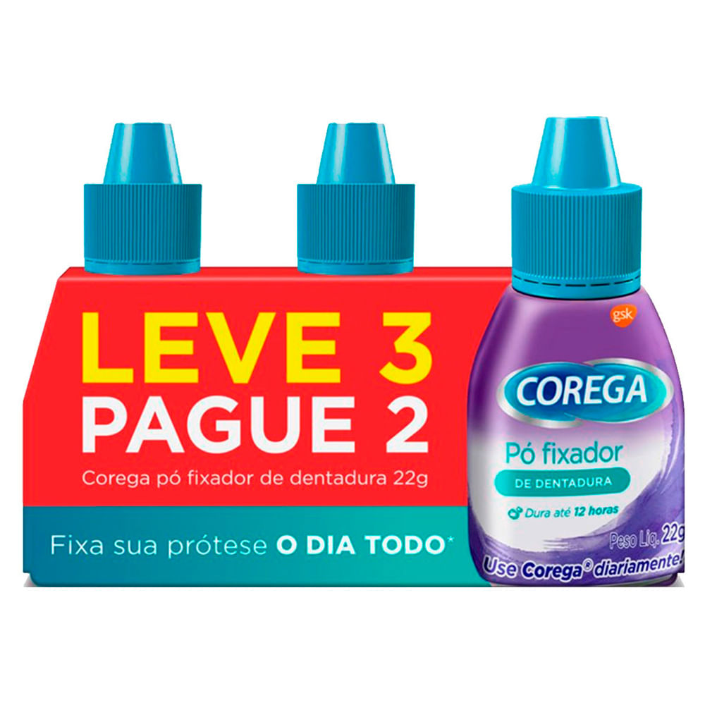 Fixador Para Dentadura Corega Pó 22g - Coop Drogaria