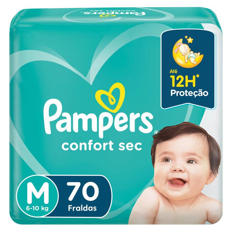 fralda-infantil-pampers-confort-sec-fortbag-tamanho-m-com-70-unidades