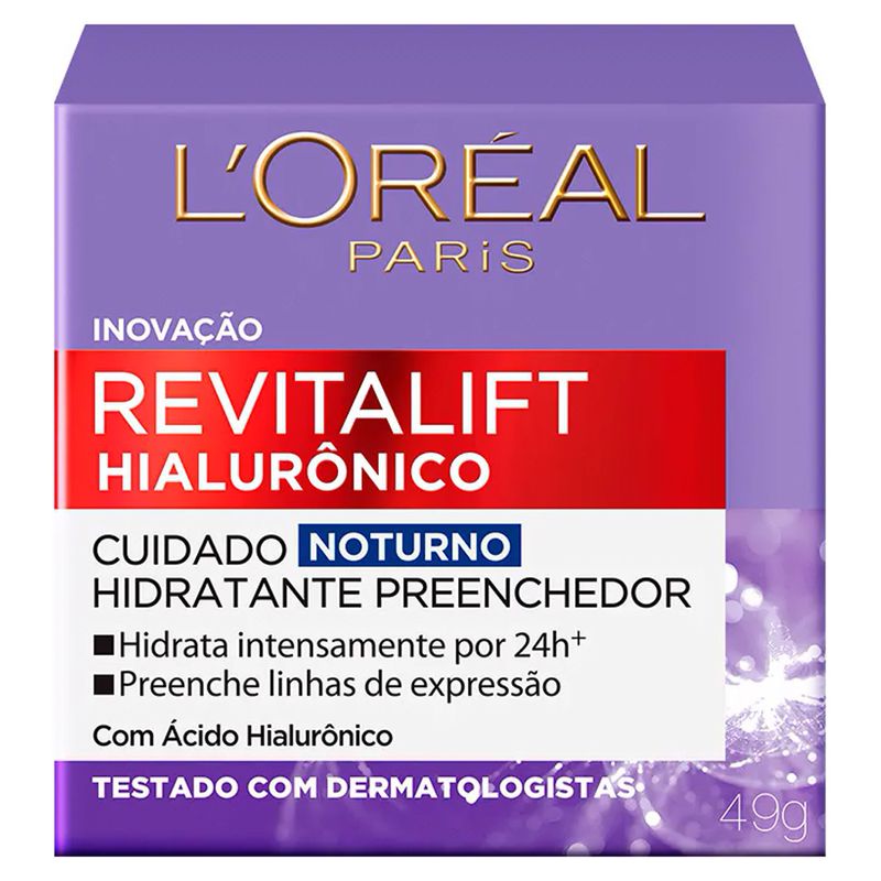 creme-dermatologico-loreal-revitalift-hialuronico-noturno-anti-idade-50ml