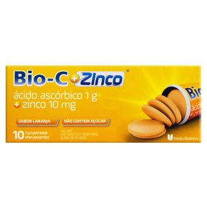 Bio C + Zinco União Química | Com 10 Comprimidos