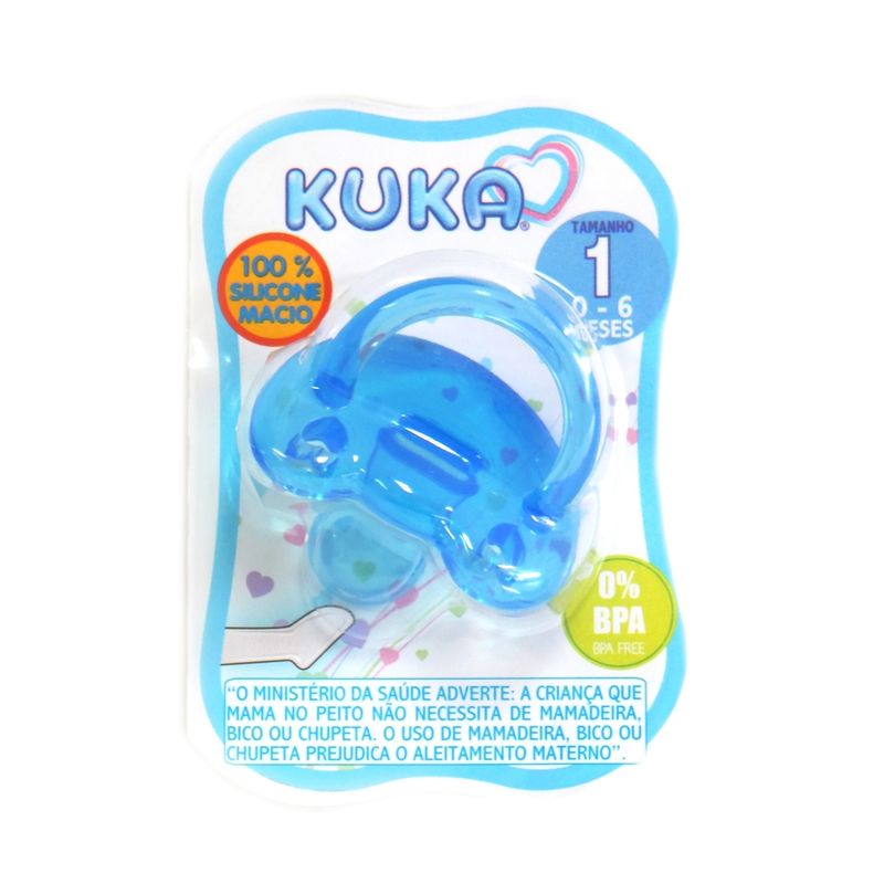 Chupeta-Kuka-Soft-Ortodontica-Silicone-Azul-N1