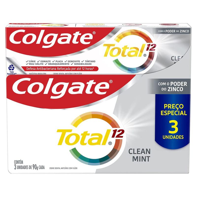 Creme-Dental-Colgate-Total-12-Clean-Mint-90g--Com-3-Unidades