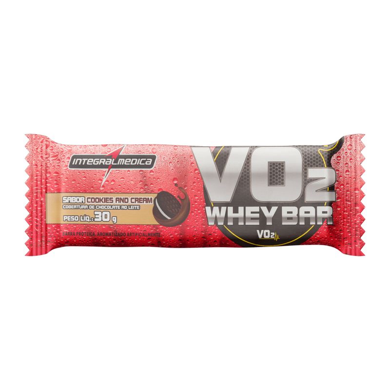 Barra de Cereal Integralmédica VO2 Whey Bar Cookies N Cream 30g