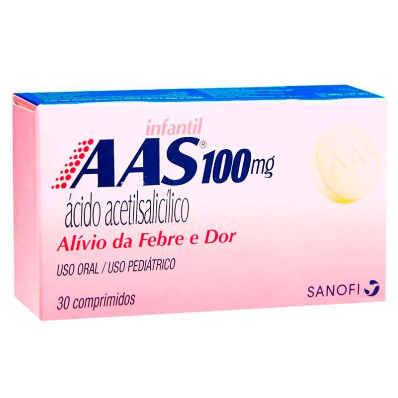 AAS-Sanofi-Infantil-100mg-Com-30-Comprimidos