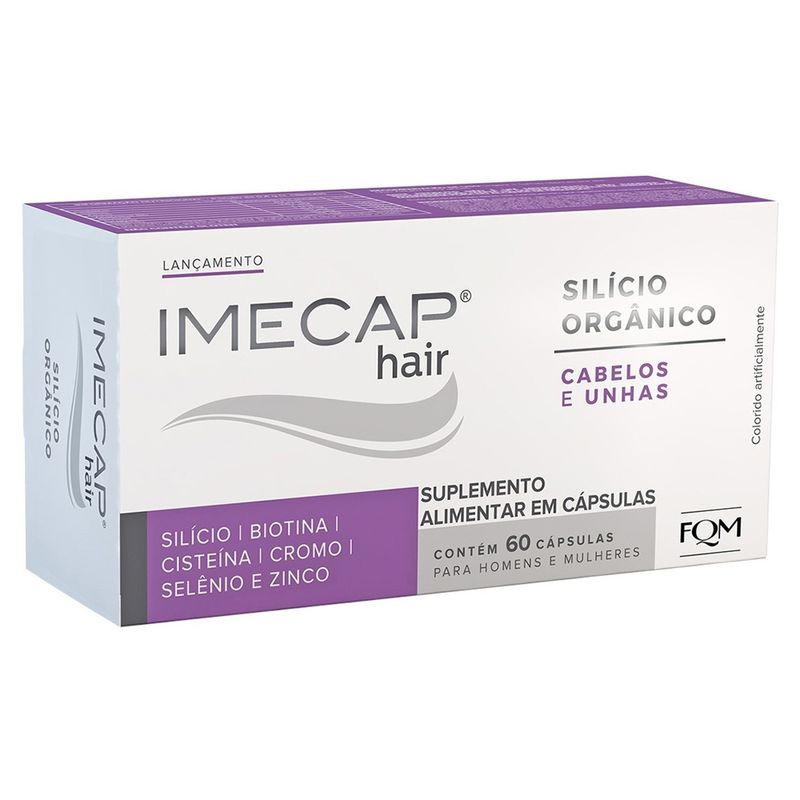 Imecap-Hair-Silicio-Organico-Farmoquimica-Com-60-Capsulas