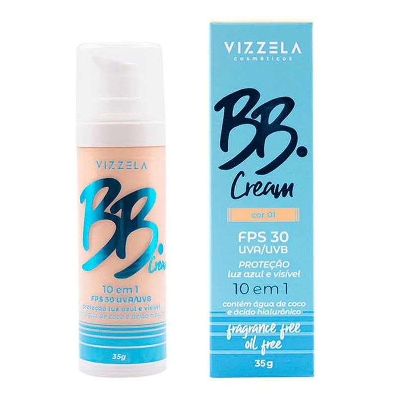 BB Cream Vizzela Cor 01 FPS30 35g - Coop Drogaria
