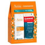 Kit-Avene-Cleanance-Pele-Oleosa-Protetor-Solar-Corporal-FPS70-40g-e-Gel-Facial-Purificante-40g