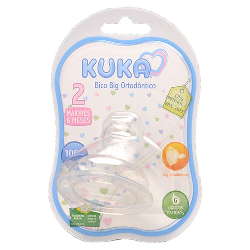 Bico-para-Mamadeira-Kuka-Big-Ortodontico-de-Silicone-Tamanho-2--Ref5019