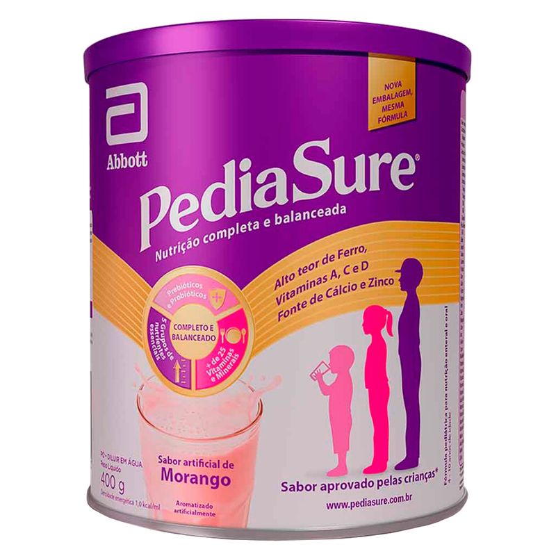 Suplemento-Alimentar-Pediasure-Morango-Lata-400g