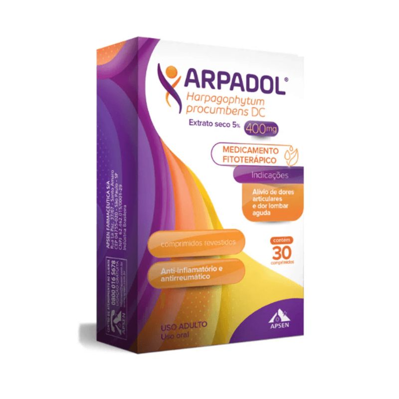 Anti-Inflamatorio-Arpadol-Apsen-400mg-Com-30-Comprimidos