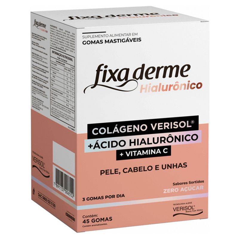 Fixa-Derme-Hialuronico-Colageno-Vitamina-C-Eurofarma-Com-45-Gomas